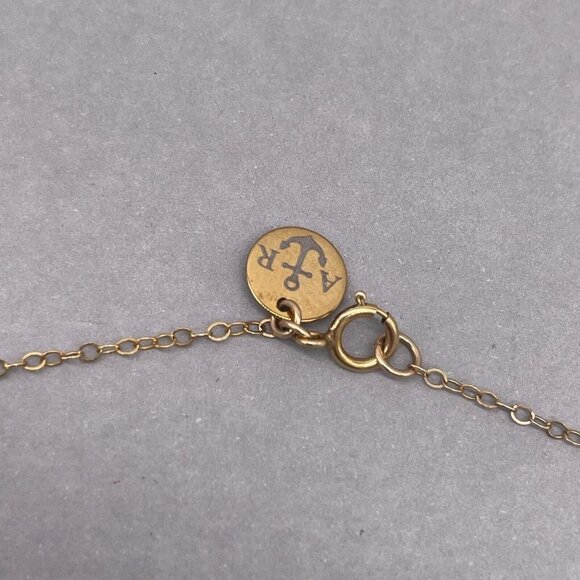 Admiral Row Crescent Moon Pendant Chain Necklace Gold Tone 18 Inches - Picture 5 of 6